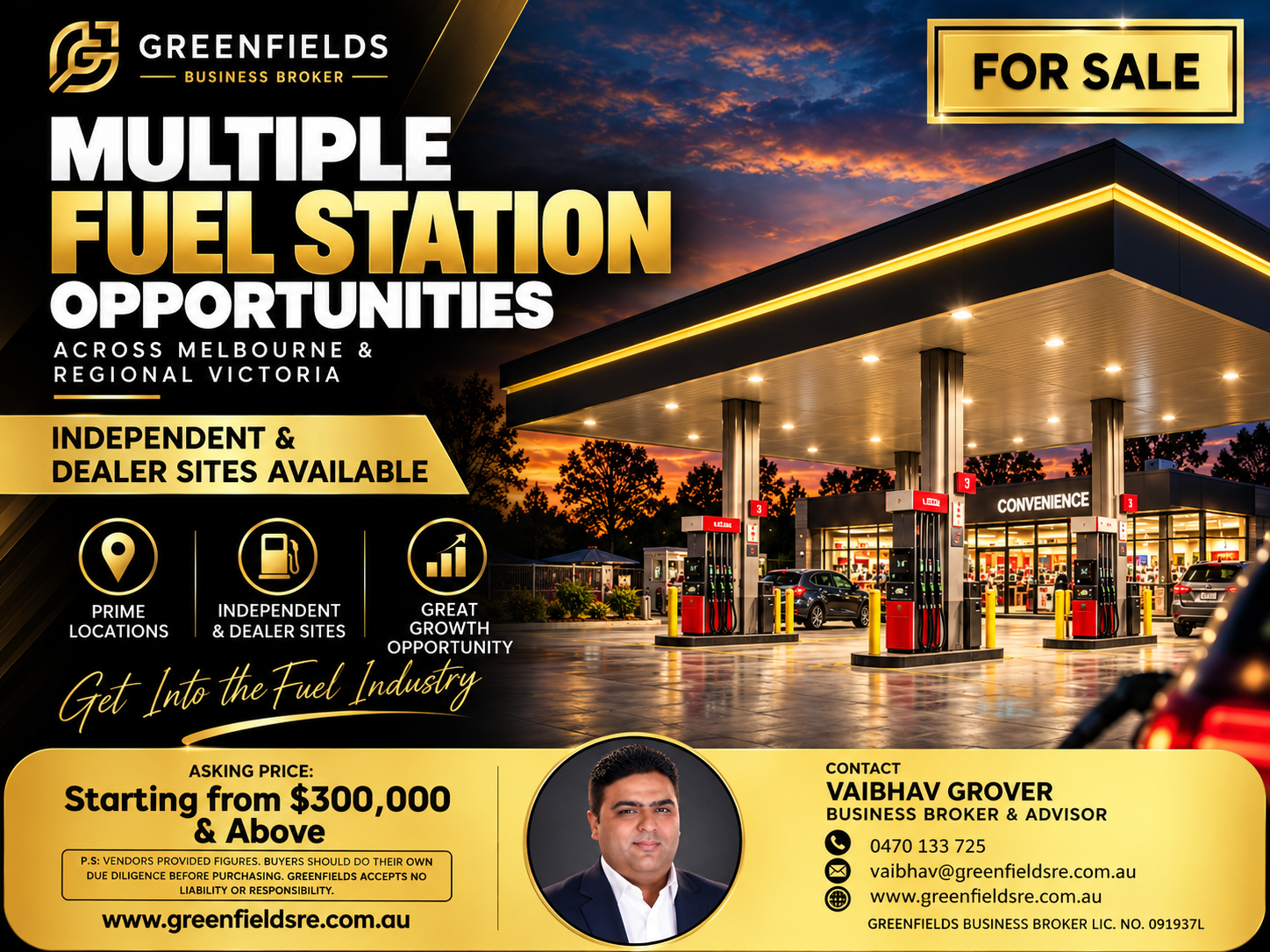Multiple Fuel Stations Opportunities Across Metro & Regional Victoria
