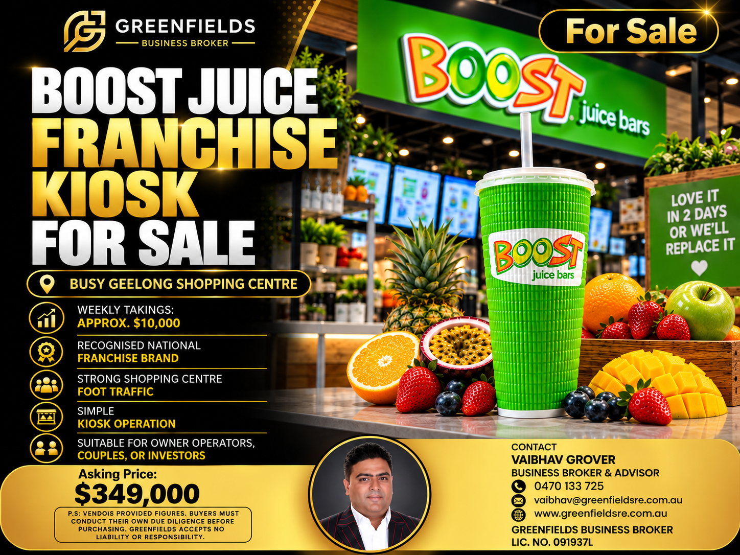 Boost Juice Kiosk Geelong