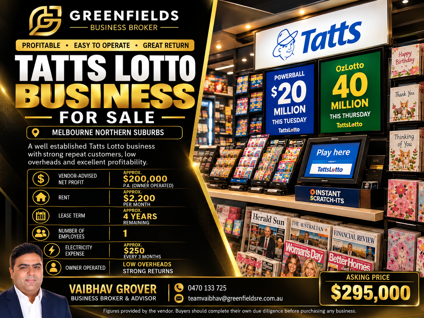 Tatts Lotto in Northern Suburb