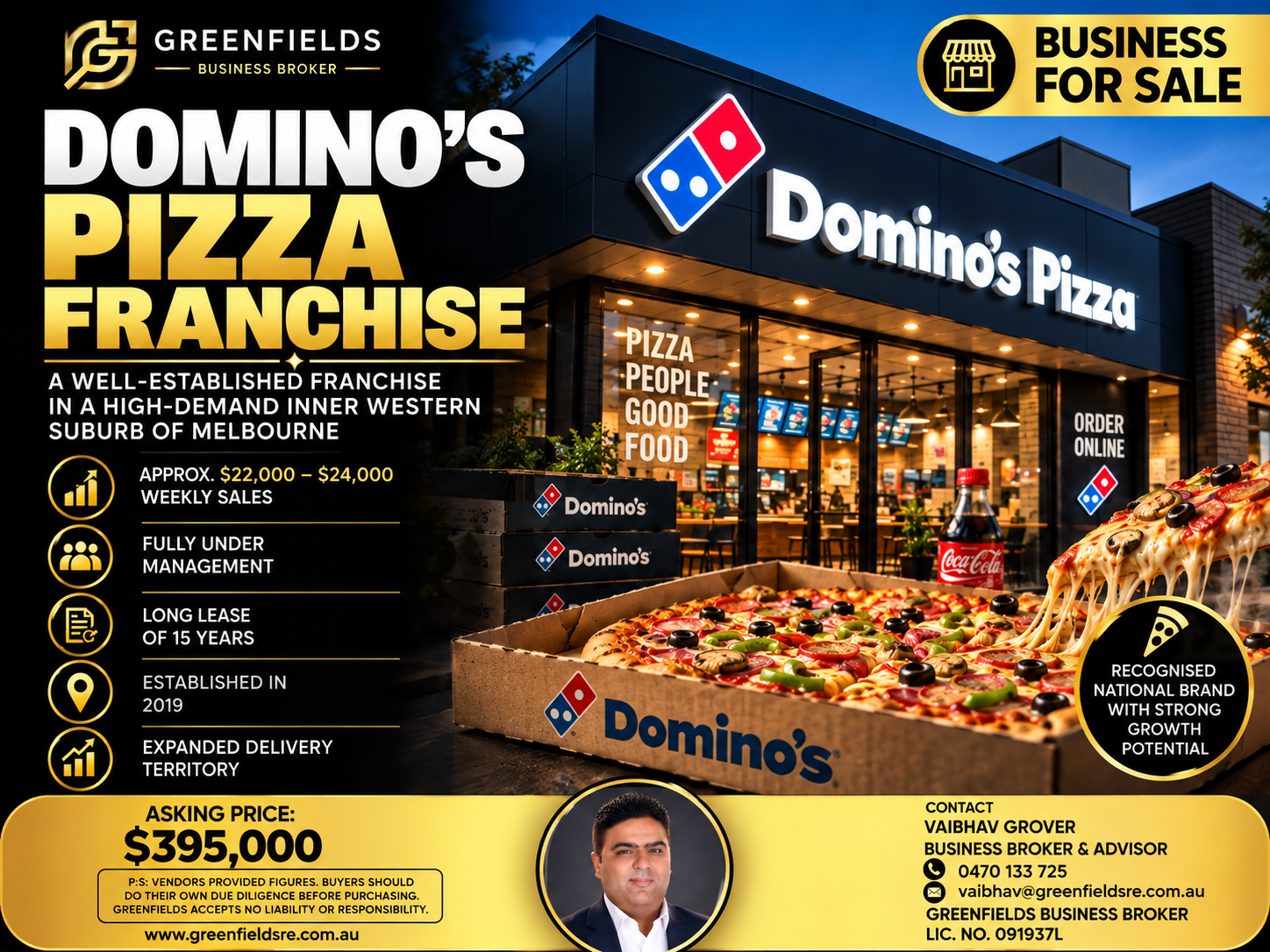 Dominos Franchise - Melbourne Inner West